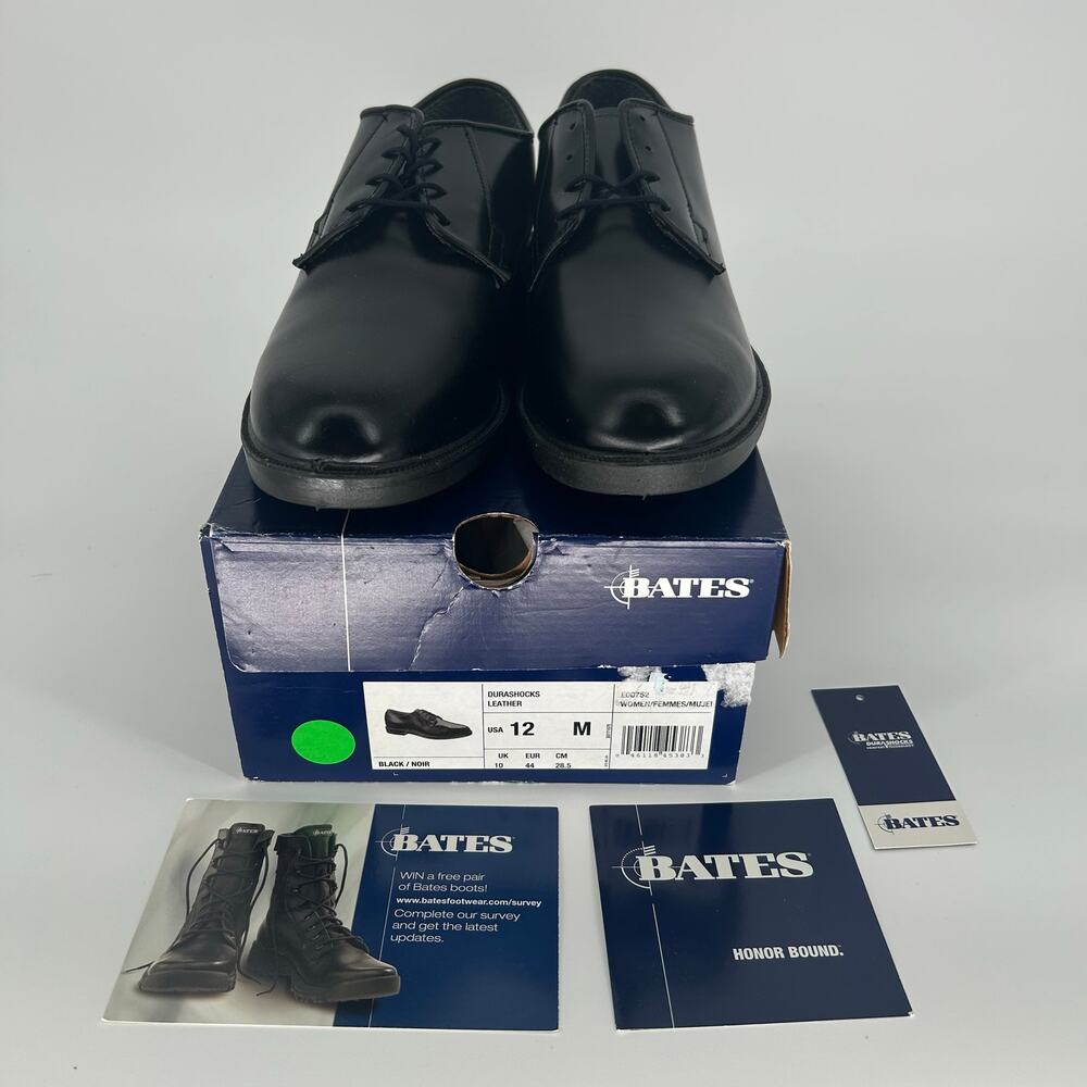 Bates E00752 DuraShocks Women’s Uniform Oxford Shoes Sz 12 New Leather - Picture 8 of 8